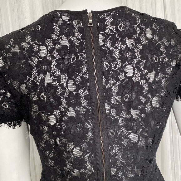 COPY - (2) BCBGMaxAZRIA “Evia” lace, peplum, unlined, short sleeves (1.) Med (2… - Picture 7 of 16